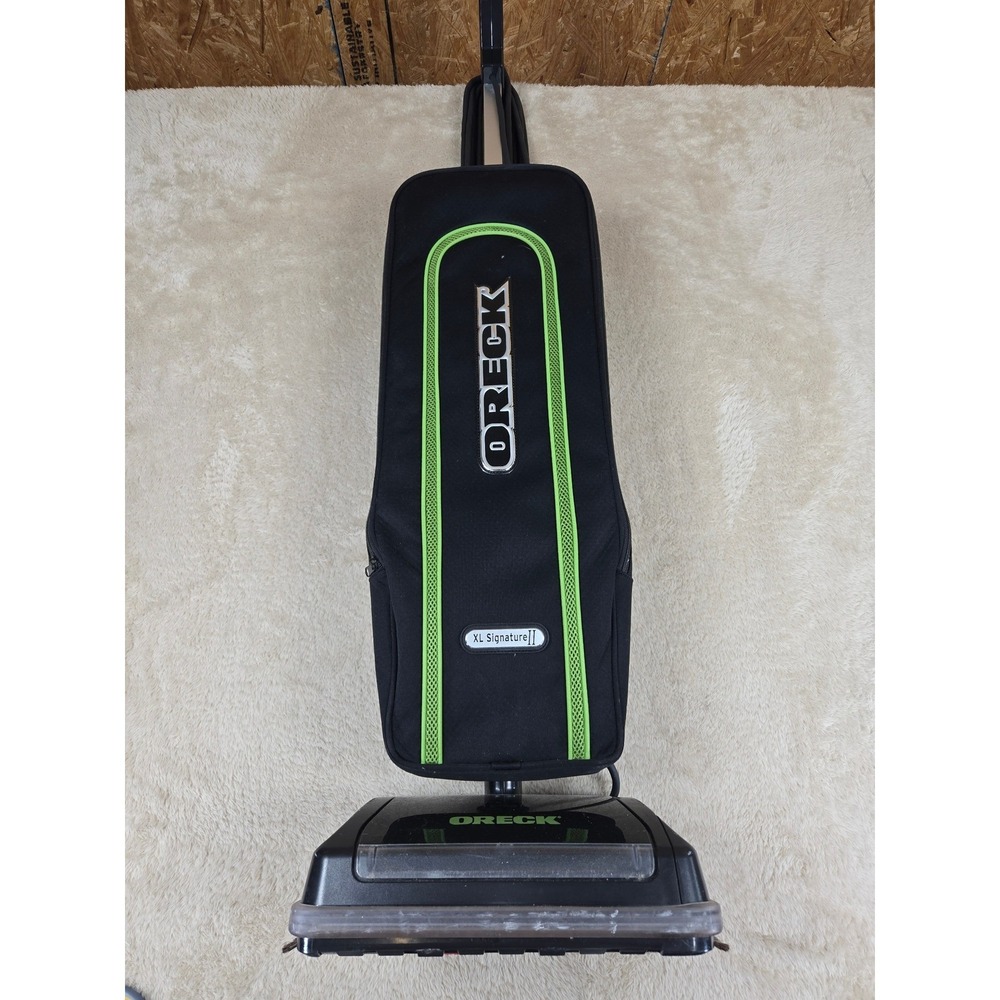 Oreck XL Signature II Upright Vacuum Cleaner Black Lime Green W/New Brush & Belt
